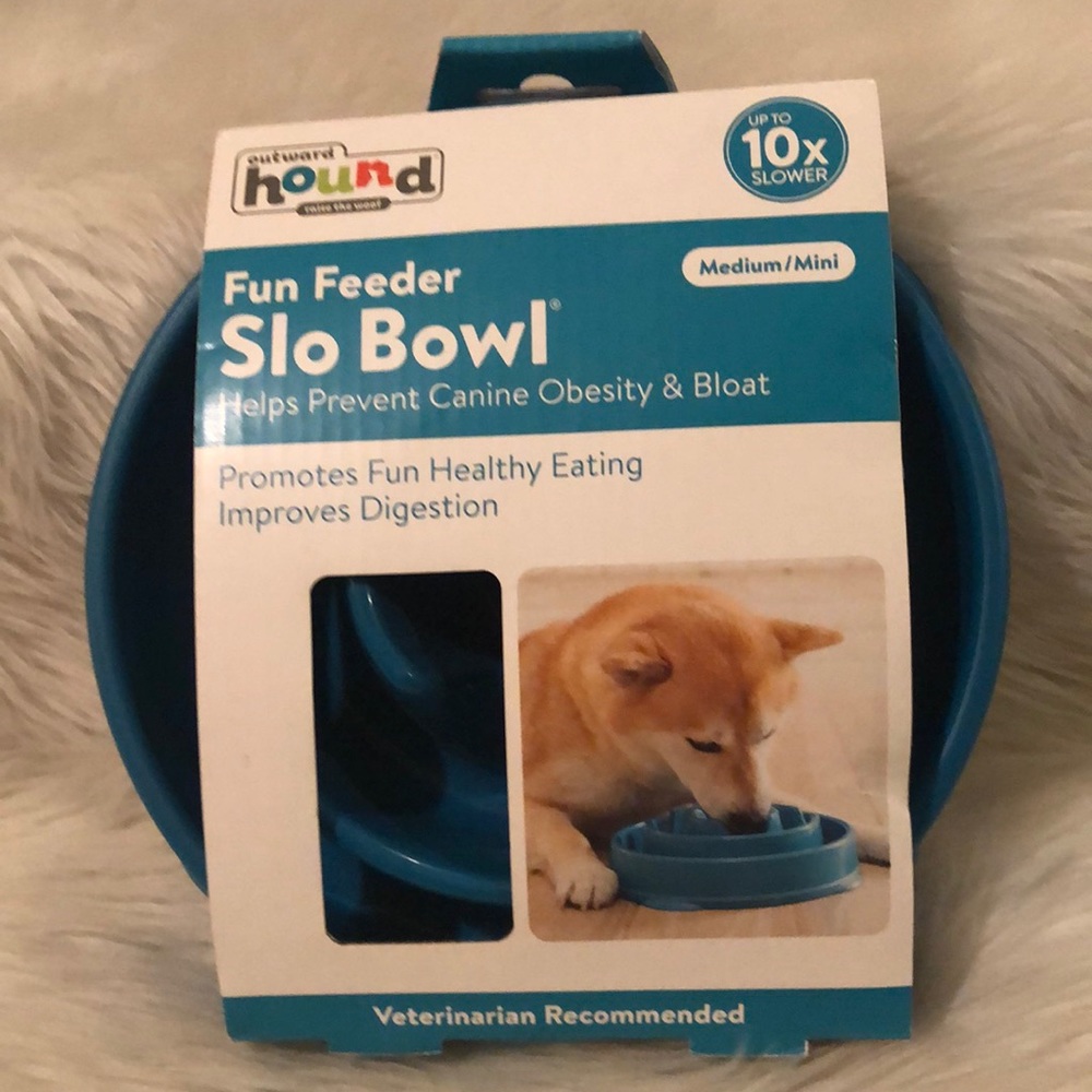 Outward Hound Fun Feeder Slo Bowl/NWT